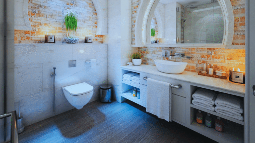 Cleaning and Sanitizing Toilet