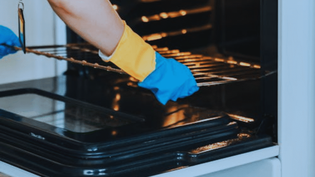 clean inside oven