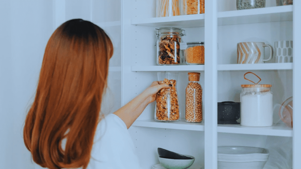 cleaning inside cabinets