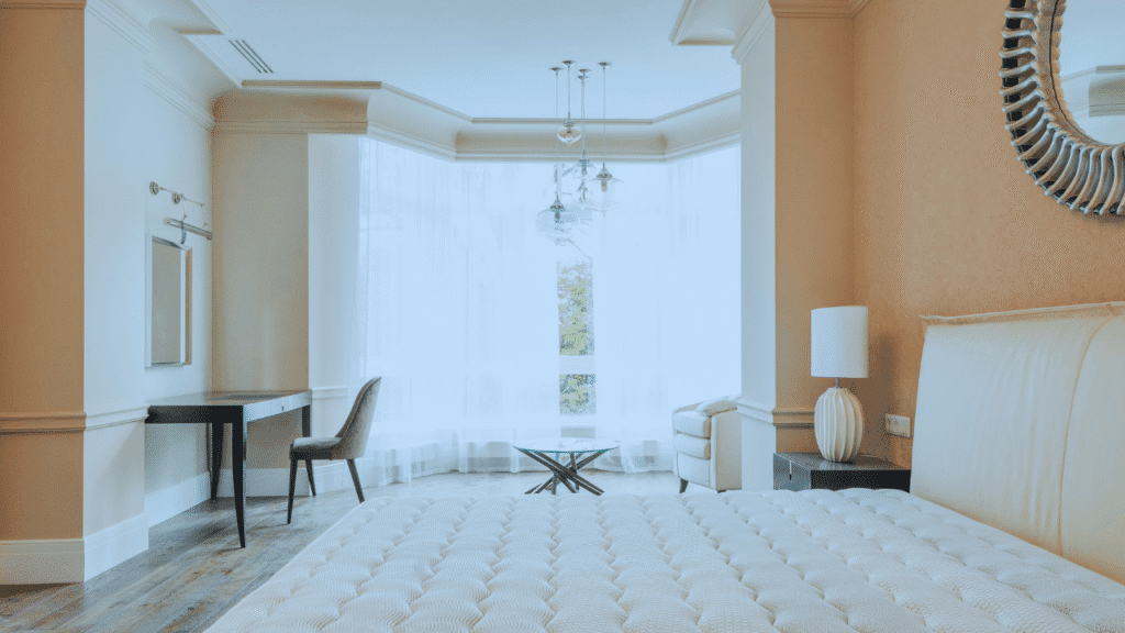 making the beds
