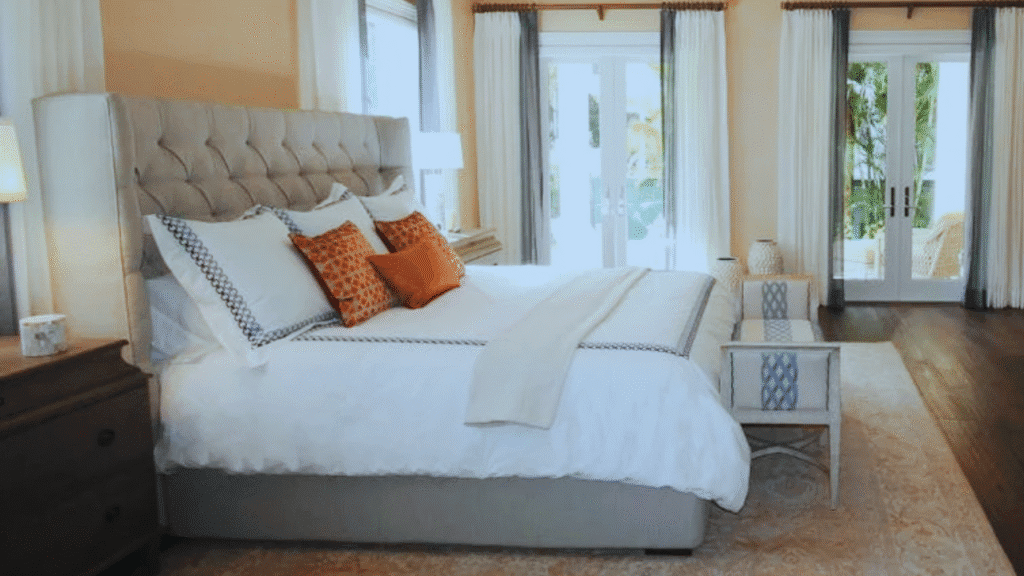 making the beds
