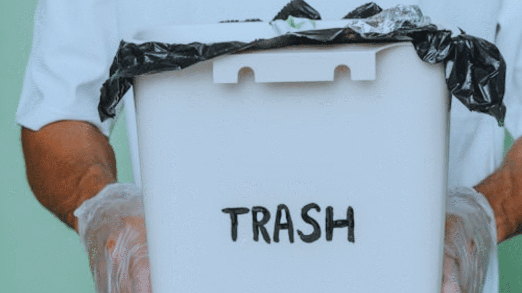 Removing trash