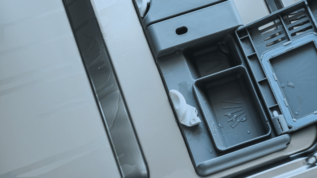 hand washing dishes