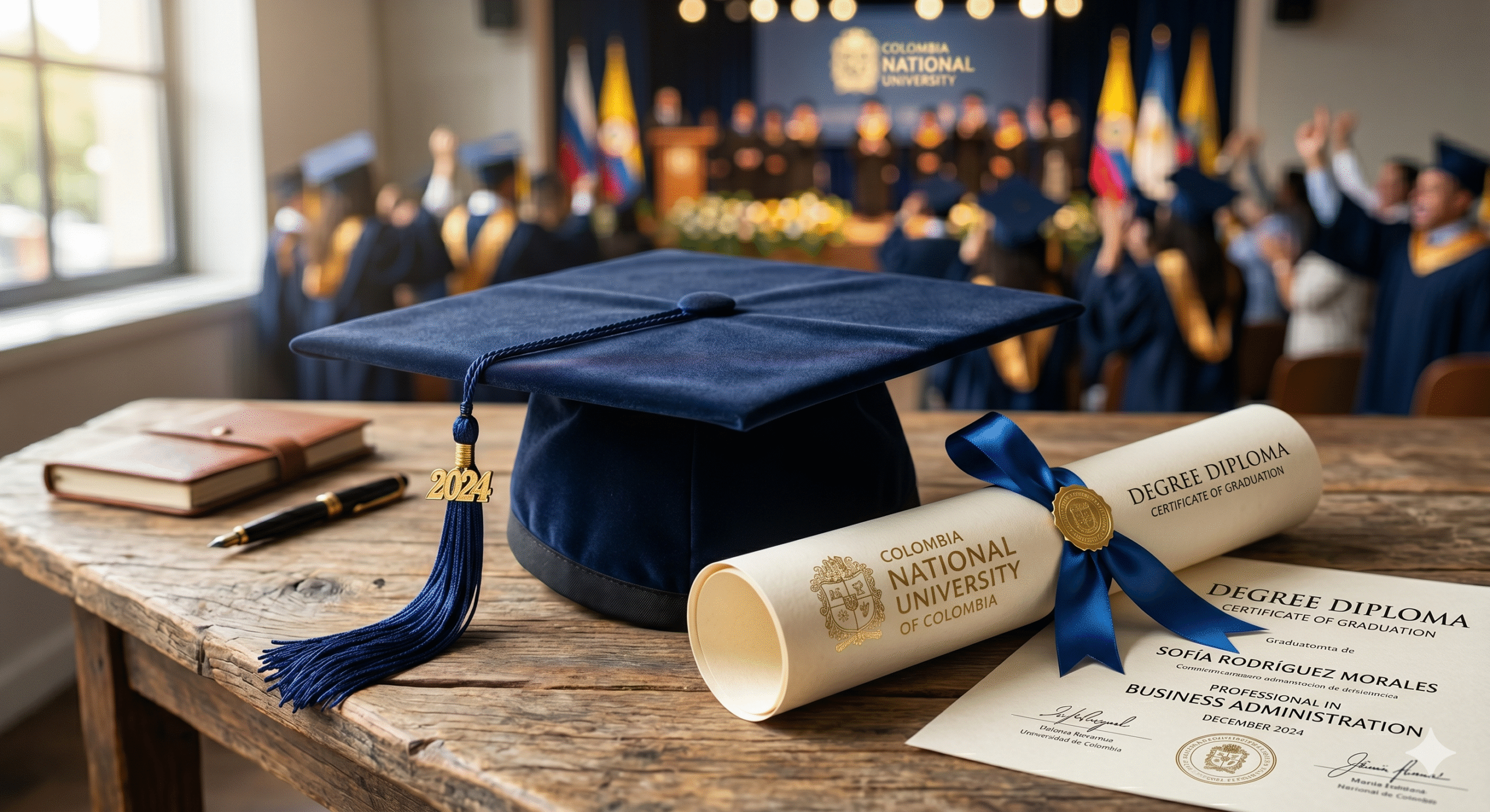 Graduation Cap and Diploma