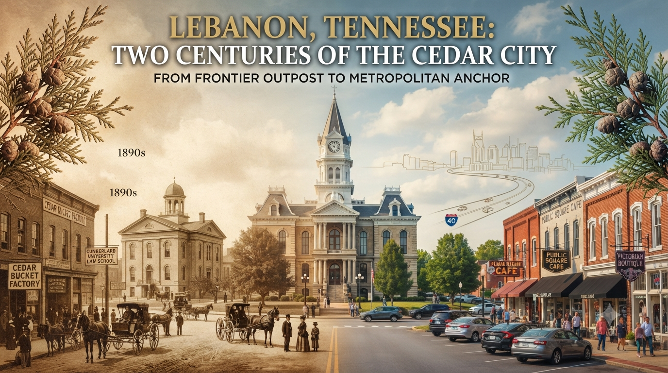 The Definitive History of Lebanon & Wilson County, Tennessee: From Frontier Settlement to the “Music City” Metro Growth Corridor